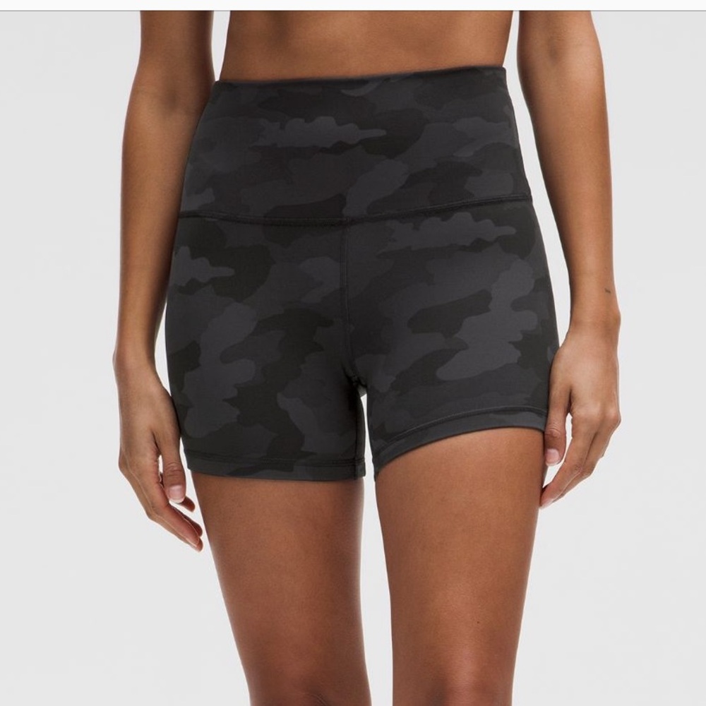 lululemon athletica Wunder Train Shorts 4” camo